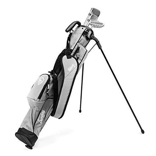 Sunday-Golf-Lightweight-Sunday-Golf-Bag-with-Strap-and-Stand--Easy-to-Carry-and-Durable-Pitch-n-Putt-Golf-Bag--Golf-Stand-Bag-for-The-Driving-Range-Par-3-and-Executive-Courses--315-inches-Tall