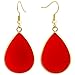SUNYIK Women's Carnelian Teardrop Hook Dangle Earrings