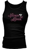 Rhinestones Matron Of Honor - PINK Girls / Juniors Tank Top T-shirt