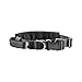 OneTigris Tactical Dog Collar with Handle and UTX-duraflex Buckles Adjustable Nylon Collar Fit Medium to Large Dog with 17'' - 24.2'' Neck Girth (Black)