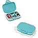 ANPHSIN Pack of 5 Small Pill Box Supplement Case- Moisture Resistant Pill Organizer with Secure Closure