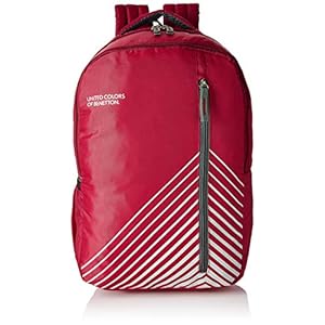 United Colors of Benetton 22 Ltrs Red Casual Backpack (0IP6COLBPRG2I)