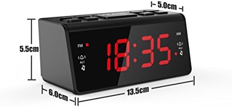 Radio Reloj Despertador con gran pantalla: Amazon.es: Electrónica