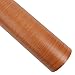 wallstickery Cherry Wood Grain Paper Prepasted Vinyl Film Self Adhesive Removable Peel and Stick Furniture Home Kitchen Shelf Drawer Liner Countertops (Cherry)