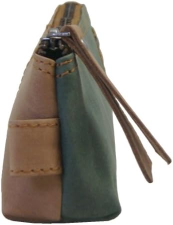 BARON of MALTZAHN Pencil Case Cosmetic Bag HERACLITUS brown-oliv leather