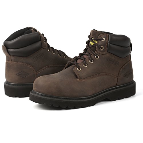 6â€ Steel Toe Work Boots - Timberland Style - Oil Slip Resistant Safety Shoes (13)