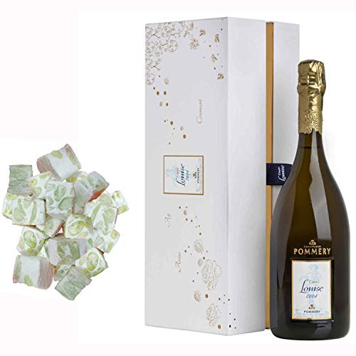 Champagne Pommery - Louise 2004 unter Case & nougadets 150g weich weiß - Jonquier Zwei Brüder