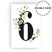 FLUYTCO Table Numbers for Wedding Reception and Decoration – 1 to 30 Double Sided Floral Cards - 4x6 for Banquet, Birthday, Catering, Party and Other Events – Centerpiece Decor
