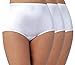 Vanity Fair Women's Perfectly Yours Ravissant Tailored Nylon Brief (Pack of 3),White,X-Large/8