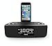 iHome iDL44 Lightning Dock Dual Clock Radio with USB Charge/Play for iPhone 5/5S & 6/6Plus & All iPad Models with Lightning Connector - Newest Model (Gunmetal)