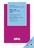 Image de MAK- und BAT-Werte-Liste 2008 (Mak - Werte - Liste DFG (VCH) *) (German Edition)