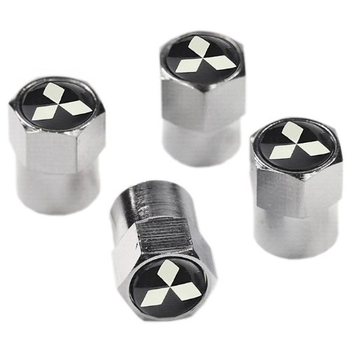 Mitsubishi Metal Chrome Tyre Valve Dust Cap