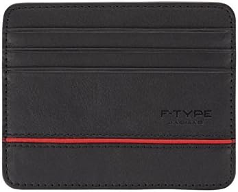 Official Jaguar Merchandise Leather F-Type Card Holder Black