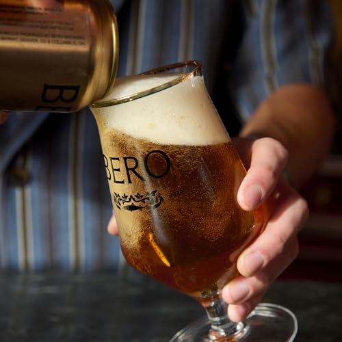 BERO KINGSTON GOLDEN PILS NON-ALCOHOLIC BEER, 6-PACK CRAFT LAGER-STYLE BREW BY TOM HOLLAND, PREMIUM NA BEER WITH GOLDEN TASTE, ALCOHOL ALTERNATIVE FOR ANY OCCASION
