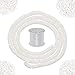 Fun-Weevz White Heishi Beads for Jewelry Making Adults, 24 Inch Strand Puka Shells Bead Strand, Natural Thin Flat Seashell Beads for Bracelets Necklaces Chokers and Anklets, African Disc Spacers