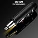 Veagins Nose Hair Trimmer Waterproof Wet/Dry Facial Hair Clipper with Hypoallergenic Dual-edge Blade & Vacuum System for Men