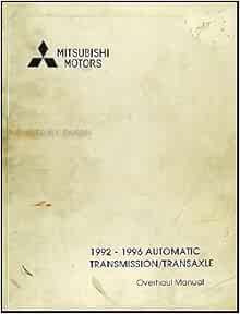 1992-1996 Mitsubishi Automatic Transmission Overhaul Manual Factory