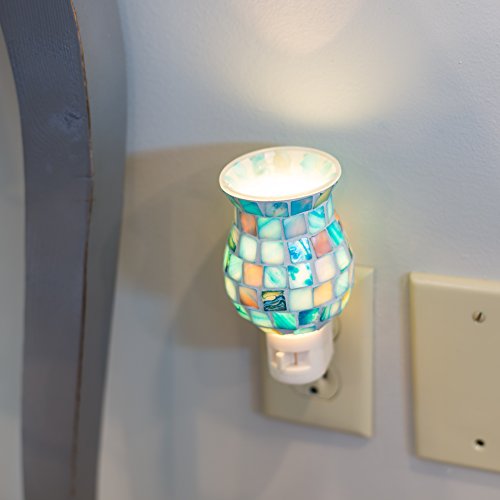 Gift Connection Coastal Beach 5 x 3 Glass Electric Wall Plugin Mosaic