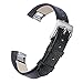 bayite Leather Bands Compatible with Fitbit Alta and Alta HR, Black 5.5