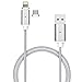 VFI USB Metal Magnetic Data Cable, Micro USB and Lighting Interface 2 in 1 for iOS and Android System Devices, Charging and Data Transmission USB Cable (1p Cable+2p Heads(Micro USB+Lighting))