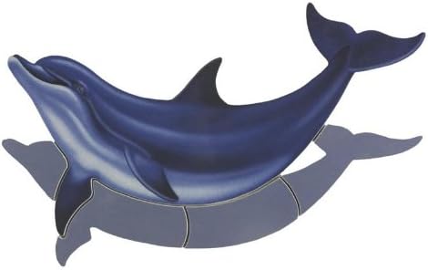 Porcelain Bottlenosed Dolphin - B w/Shadow Small