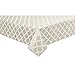 Lenox Laurel Leaf Platinum Tablecloth, 70-by-122 Inch Oblong Rectangular