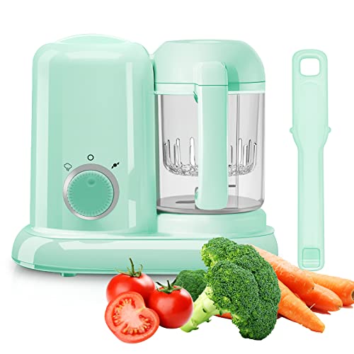 HyAdierTech Robot da Cucina per Bambini, 4 in 1 Cuocipappa Mixer Multifunzione, Cuoce a Vapore/Riscalda/Scongela, Cuocipappa Omogeneizzatore, Elettrodomestico per Preparazione Cibo Bambini
