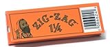 Zig Zag 1 1/4 Rolling Papers - Orange Booklet - 32 Papers Per Pack - 5 Pack Lot