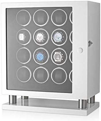 Watch Winder for 16 Automatic Watches with LED Backlight and LCD Touchscreen Control