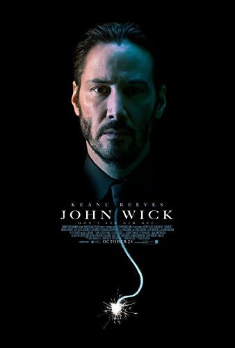 John Wick (2014) Movie Poster 13" x 19" BORDERLESS Black Keanu Reeves