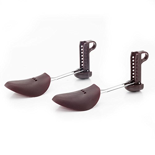 10 pair of Women Practical Plastic Adjustable Length Shoe Organizers Spring Shoe Stretchers (Dark Purple) - Thumbnail 3