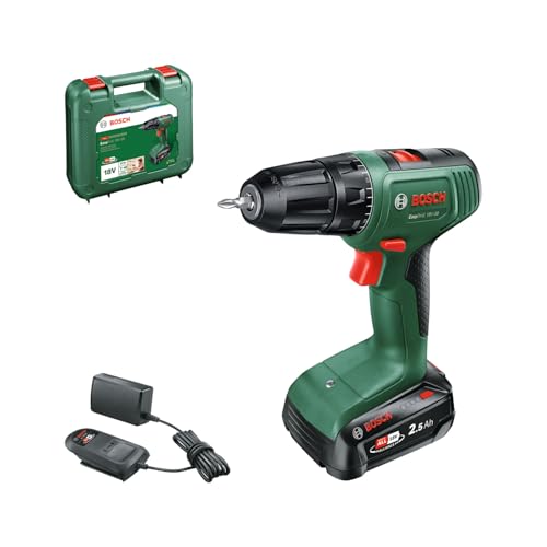 Bosch Perceuse-visseuse à percussion sans fil EasyImpact 18V-38 (1 batterie 2,5 Ah; système 18 V; dans coffret de transport)