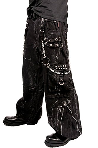 Tripp Men's Mechanic Acid Rave Techno Cyber Goth Pants (2XL)