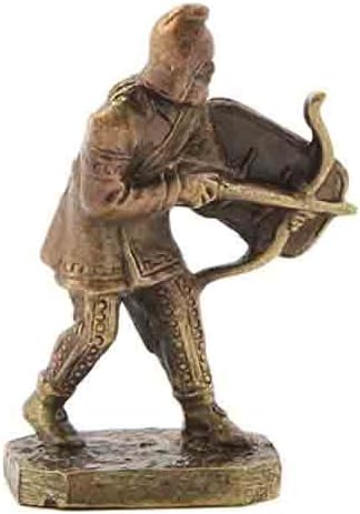 CTOC Archer with shield Bronze Statuette Scythians series Handmade military historical miniature 40 mm Collection figurine metal toy Soldier pub95