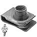 BoltmanShop Extruded U Nut fits M8-1.25 Screw Size, for GM Ford CHRY (25pkg)