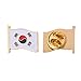 South Korea Country Flag Lapel Pin Enamel Made of Metal Souvenir Hat Men Women Patriotic Korean (Waving Flag Lapel Pin)