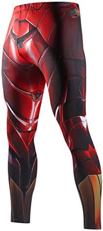 Compression Pants Elastic Running Tights Mens Sports Spiderman Superhero Printing Dry Leggings