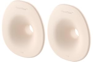EUFY SECURITY eufy Original 24mm Flange (2-Pack), Replacement Accessories for Wearable Breast Pump E20/S1/S1 Pro, HeatFlow™ Technology, Food-Grade Silicone, Durable, Comfortable, Ergonomic Fit