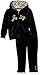 Juicy Couture Girls' 2 Piece Velour Pants Set, Black Vinyl, 3-6 Months