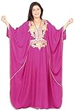 Moroccan Caftan Women Plus size Hand Made Caftan with Embroidery XXL to 4XL
