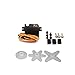 RCAWD 17g RC Servo for 1:18 Wltoys RC Car A959 A969 K929 and Compatible RC Airplane RC Boat EDF Hsp 1set(Mixed Color)
