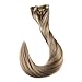 Full Shine Clip in Hair Extensions Blonde Remy Hair Color 10 Highlight 613 Blonde Human Hair Clip in Extensions 14 Inch Real Hair Extensions Clip in Human Hair Full Head 7 Pcs 100 Gram