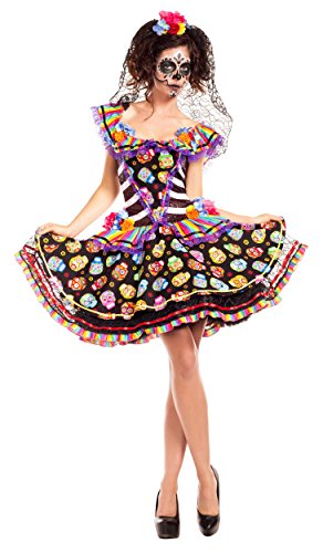 Sugar Skull Senorita Adult Costume - Plus Size
