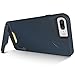 CoverON [SecureCard Series] Fit iPhone 8 Plus Case with Card Holder, iPhone 7 Plus Case, Protective Hybrid Cover with Card Slot and Kickstand Case for Apple iPhone 8 Plus/iPhone 7 Plus - Navy Blue