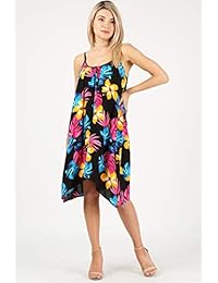 Spaghetti Vestido sin mangas con tirantes, estilo bohemio y talla grande, para verano, para mujer, fabricado en EE. UU.