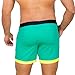 Taddlee Men Swimwear Solid Basic Long Swim Boxer Trunks Board Shorts Swimsuits, Green, Medium