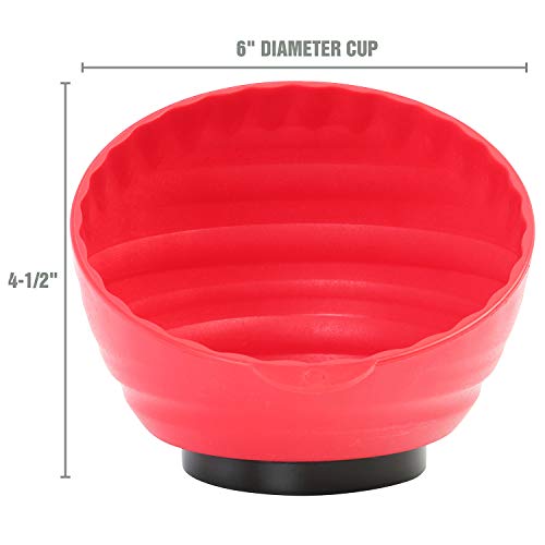 OEM TOOLS 25333 Red Nut Cup, Bowls for Holding Nuts