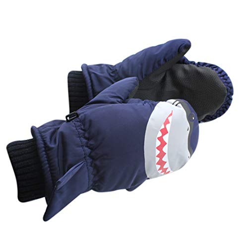 Kids Toddlers Waterproof Warmest Ski Snowboard Gloves Kids Winter Mittens,Animal - Thumbnail 2