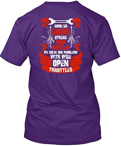 Some Do Drugs others Pop Bottles T Shirt, Calls Me A Mechanic T Shirt Unisex (M,Purple)