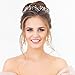 BBTO 6 Pieces Wedding Bridal Hair Pins, Crystal Rhinestone Headband, Wedding Crown Hair Jewelry Hair Accessories for Women and Girls (Silver)
